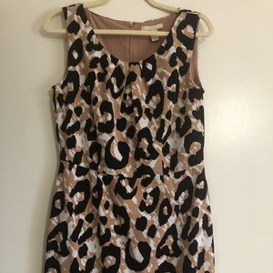 Banana Republic cheetah print work dress